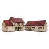 Micro Art Studio - WW2 Normandy Homestead w. Stable PREPAINTED [15mm/1:100]