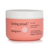 Living Proof Curl Elongator Styler for coils, 236ml, enhances curl definition, controls frizz, and nourishes hair.