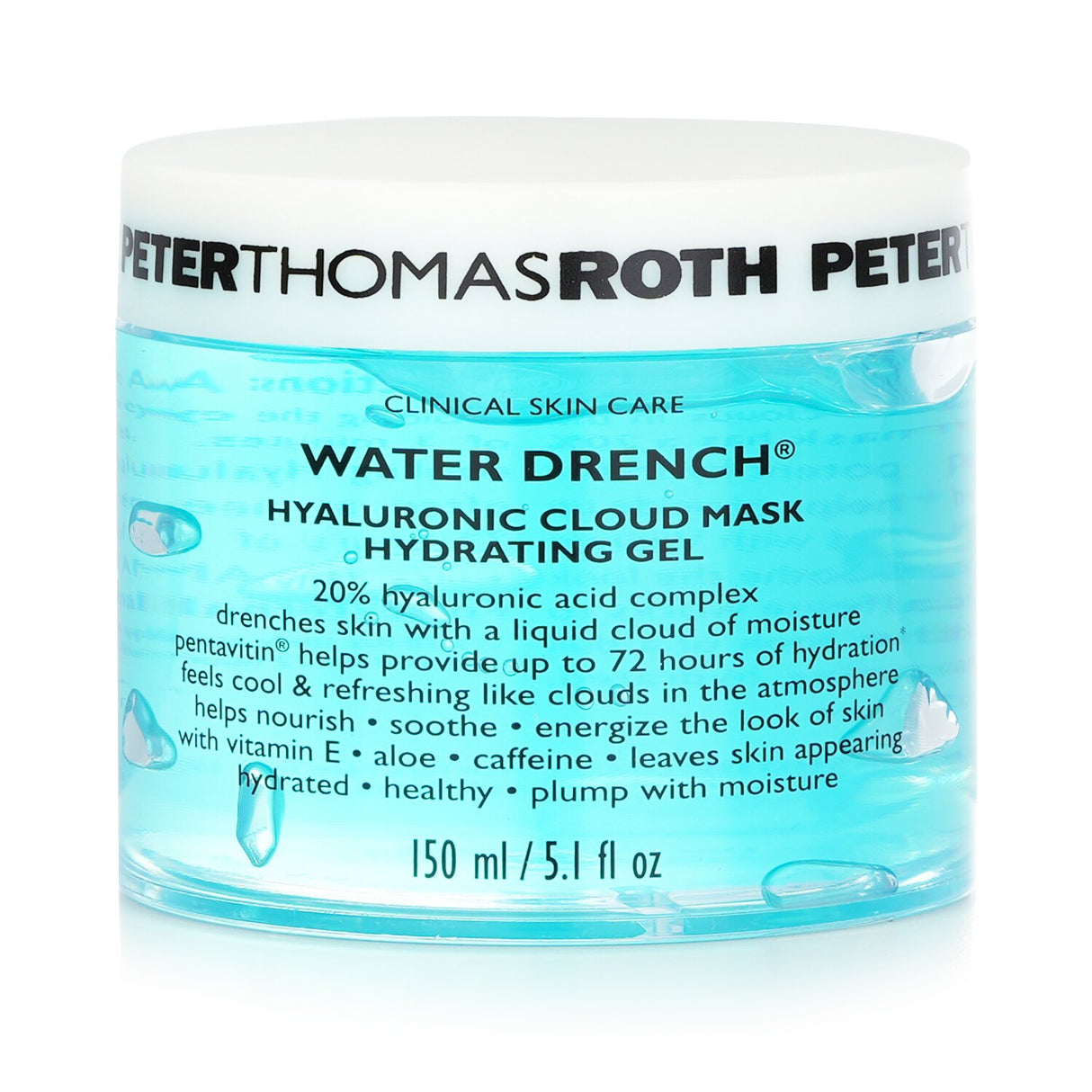 Peter Thomas Roth - Water Drench Hyaluronic Cloud Mask Hydrating Gel  - 150ml/5.