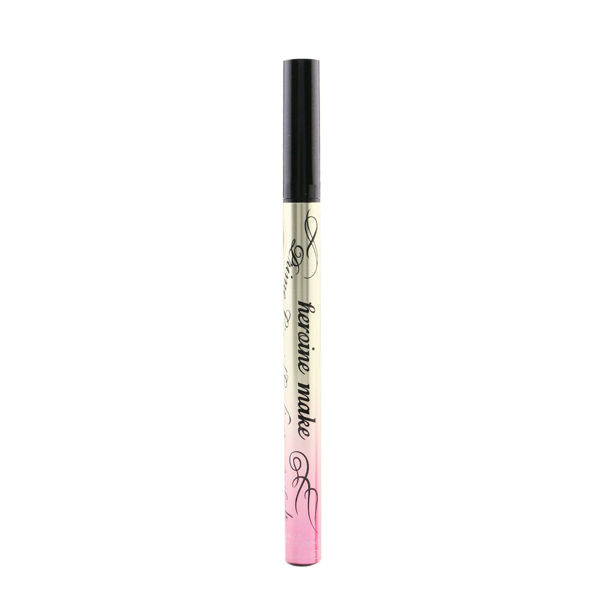 Ultra-waterproof KISS ME liquid eyeliner in Deep Black with 0.1mm tip for precise, long-lasting application.