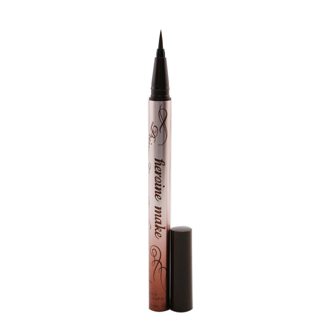 Waterproof liquid eyeliner in Natural Brown, featuring a precise tip for long-lasting, smudge-resistant application.