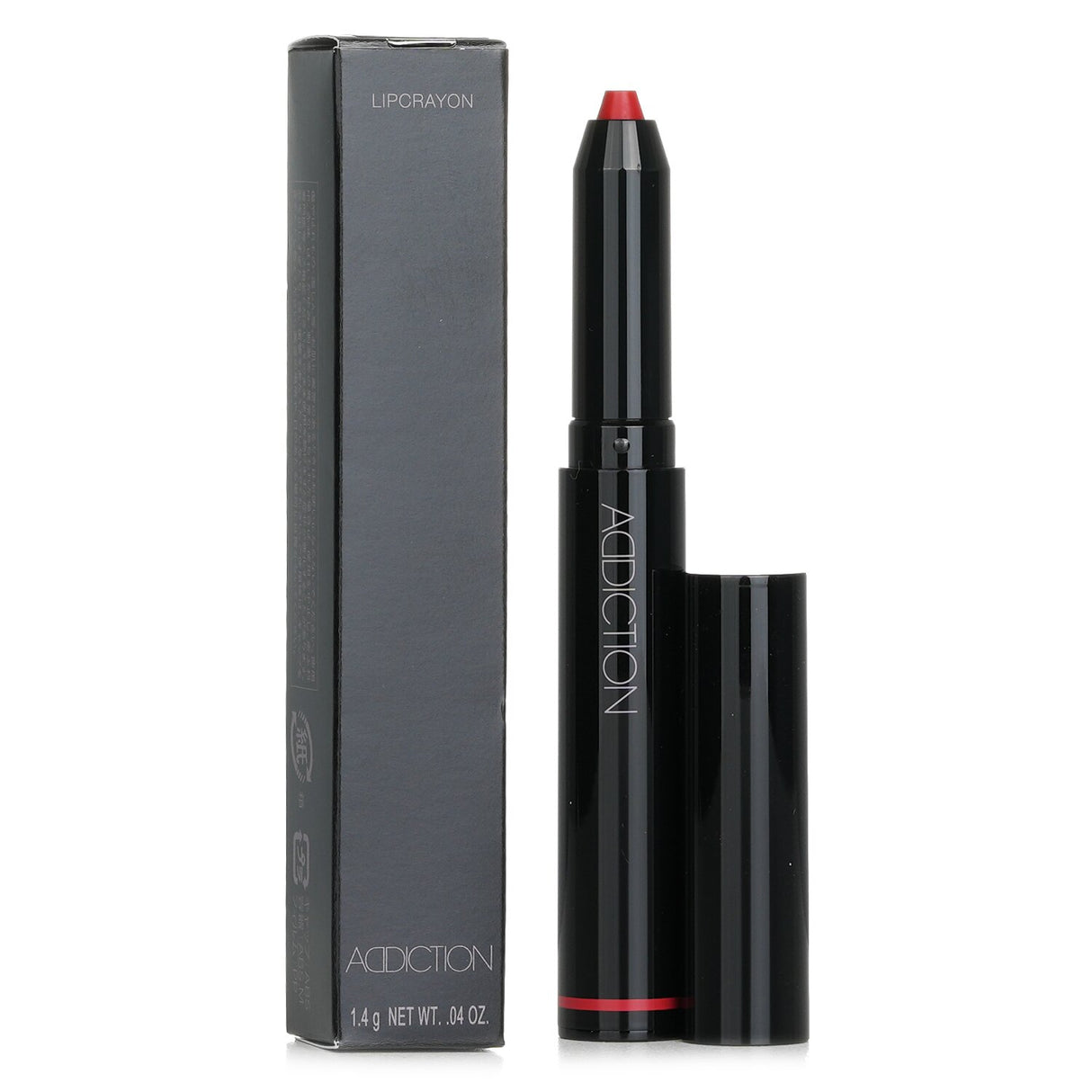 Luxurious ADDICTION Lipcrayon #010 in Uptown, featuring vibrant color, hydration with flower extract, and a velvety finish.