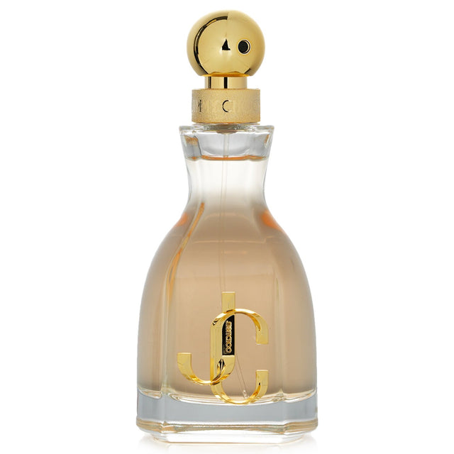 Elegant 60ml Jimmy Choo I Want Choo Eau De Parfum with spicy floral notes, featuring peach, mandarin, jasmine, and vanilla.