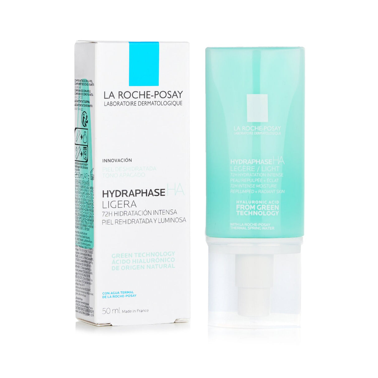 La Roche-Posay Hydraphase HA Light moisturizer in 50ml, offering 72-hour hydration with hyaluronic acid for plump, healthy skin.