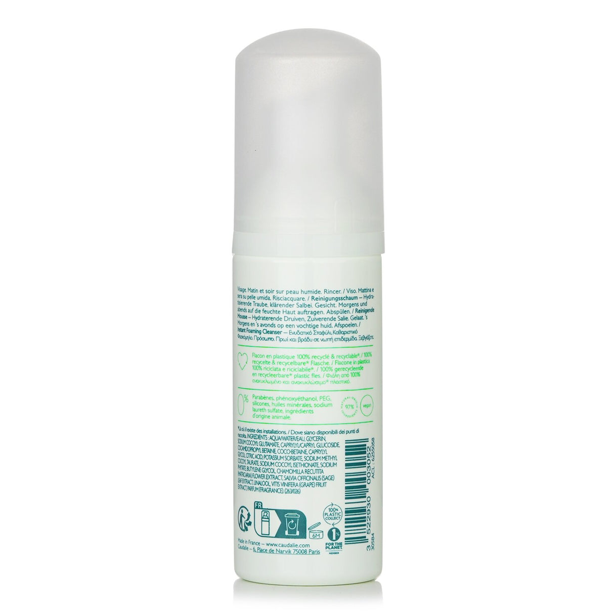 Caudalie - Vinoclean Instant Foaming Cleanser (Travel Size)  - 50ml/1.6oz