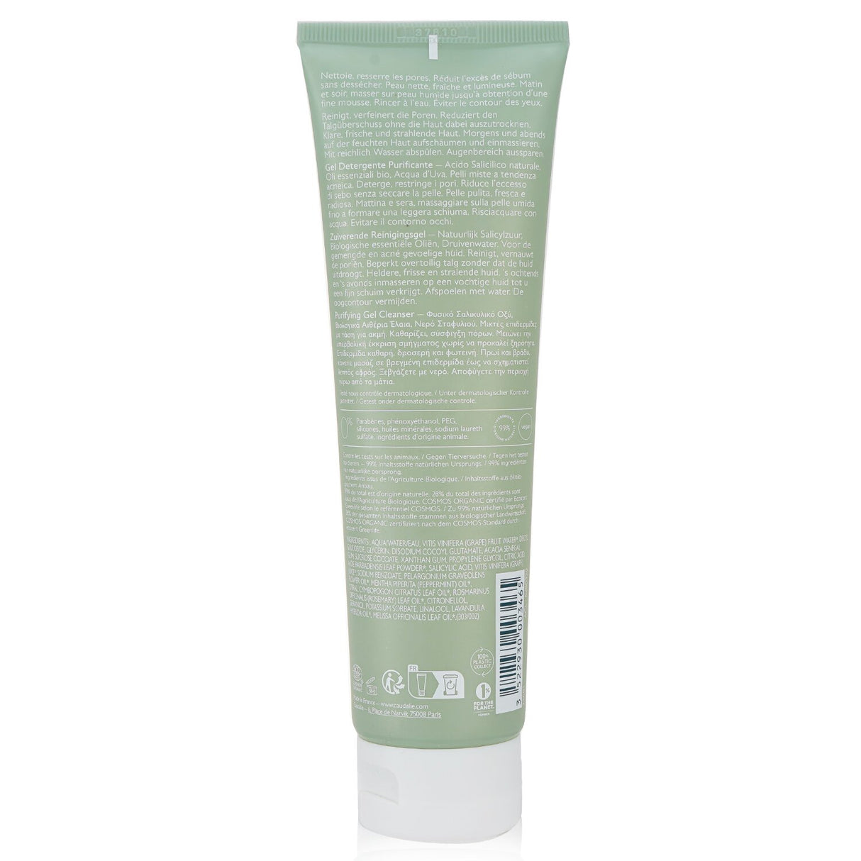 Caudalie - Vinopure Purifying Gel Cleanser - For Combination to Acne-Prone Skin