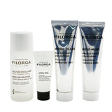 Filorga Intense Hydration Set featuring Micellar Solution, Hydra-Hyal, and Hydra-Filler for radiant, youthful skin.