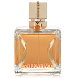 Elegant 'V' bottle of Valentino Voce Viva Intensa Eau De Parfum, a floral fragrance featuring mandarin, jasmine, and vanilla notes.