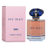 Giorgio Armani My Way Intense Eau De Parfum 90ml; a floral woody fragrance with notes of orange blossom, tuberose, sandalwood, and vanilla.