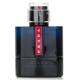 Prada Luna Rossa Ocean Eau De Toilette Spray in a 50ml bottle, featuring fresh and sophisticated aromatic notes for men.