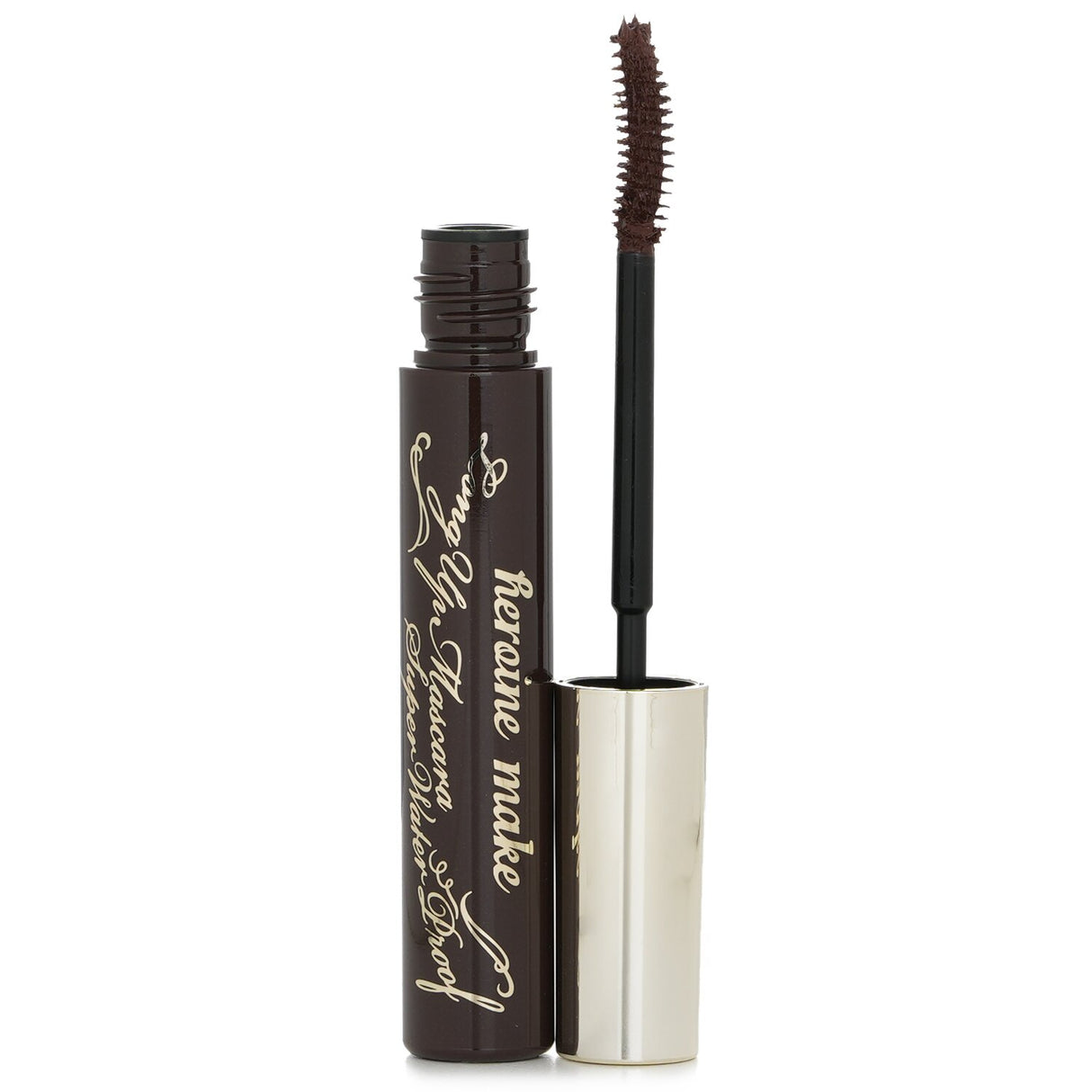 KISS ME Heroine Make Long Up Mascara 02 offers waterproof, volumizing, and curling benefits for beautifully defined lashes.