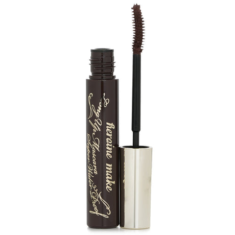 KISS ME Heroine Make Long Up Mascara 02 offers waterproof, volumizing, and curling benefits for beautifully defined lashes.