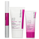 StriVectin Smart Smoothers Trio Set includes 3 anti-aging products for youthful skin: moisturizing concentrate, blurring primer, and lip treatment.