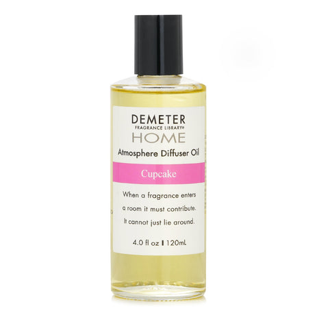 Demeter Cupcake diffuser oil in 120ml creates a comforting, sweet aroma for lasting home fragrance and relaxation.