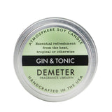 Demeter Gin & Tonic Soy Candle, 170g/6oz, envelops your space with a soft, inviting fragrance for a serene atmosphere.