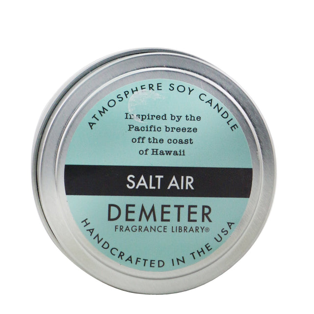 Demeter Salt Air Soy Candle: 170g candle with ocean breeze scent, handcrafted for a soothing ambiance and long-lasting fragrance.