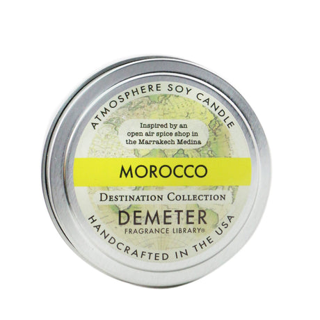 Demeter Atmosphere Soy Candle in Morocco, 170g/6oz, offering an exotic scent and warm ambiance for any room.