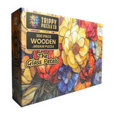 Puzzle - Trippy Puzzles - 300 Pce Stained Glass Wood Jigsaw The Glass Petals