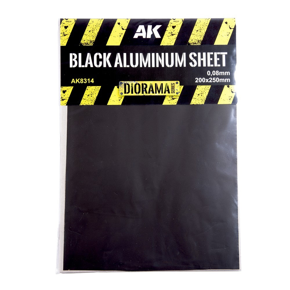 AK Interactive - Building Materials - Black Aluminium Sheet 150Um 200X250Mm