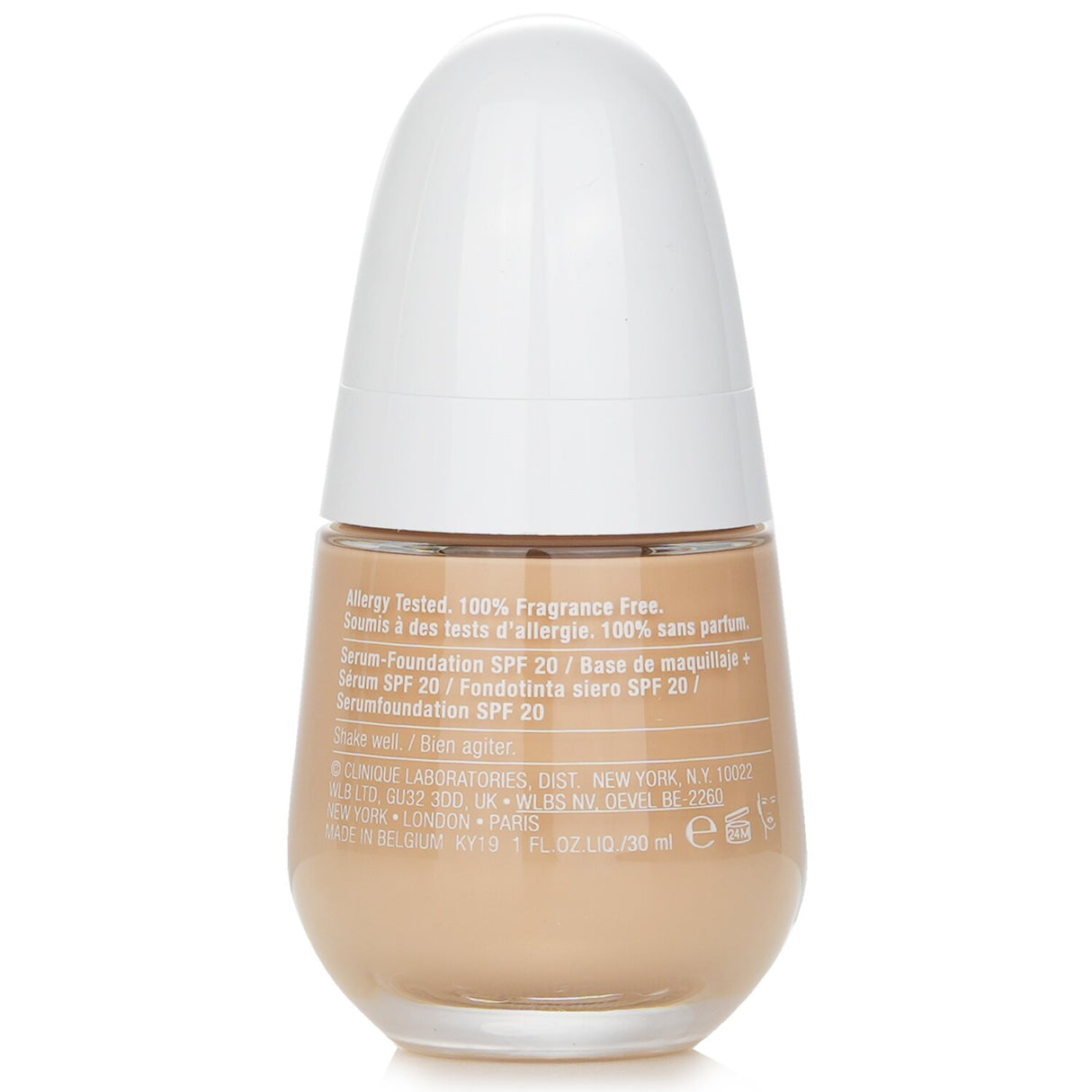 Clinique Even Better Clinical Serum Foundation in WN 04 Bone, a lightweight, waterproof foundation with SPF 20 for a radiant complexion.