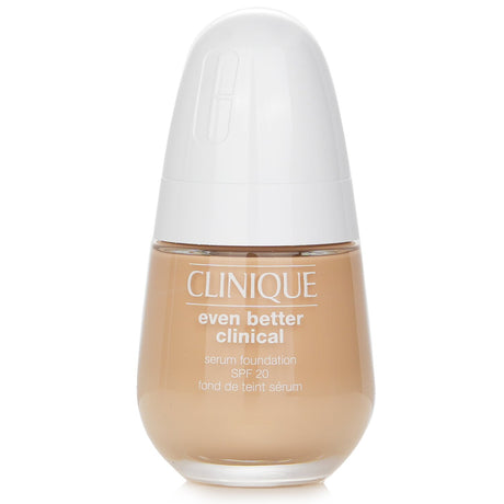 Clinique Even Better Clinical Serum Foundation SPF 20 in shade WN 04 Bone, offering flawless, weightless coverage and hydration.