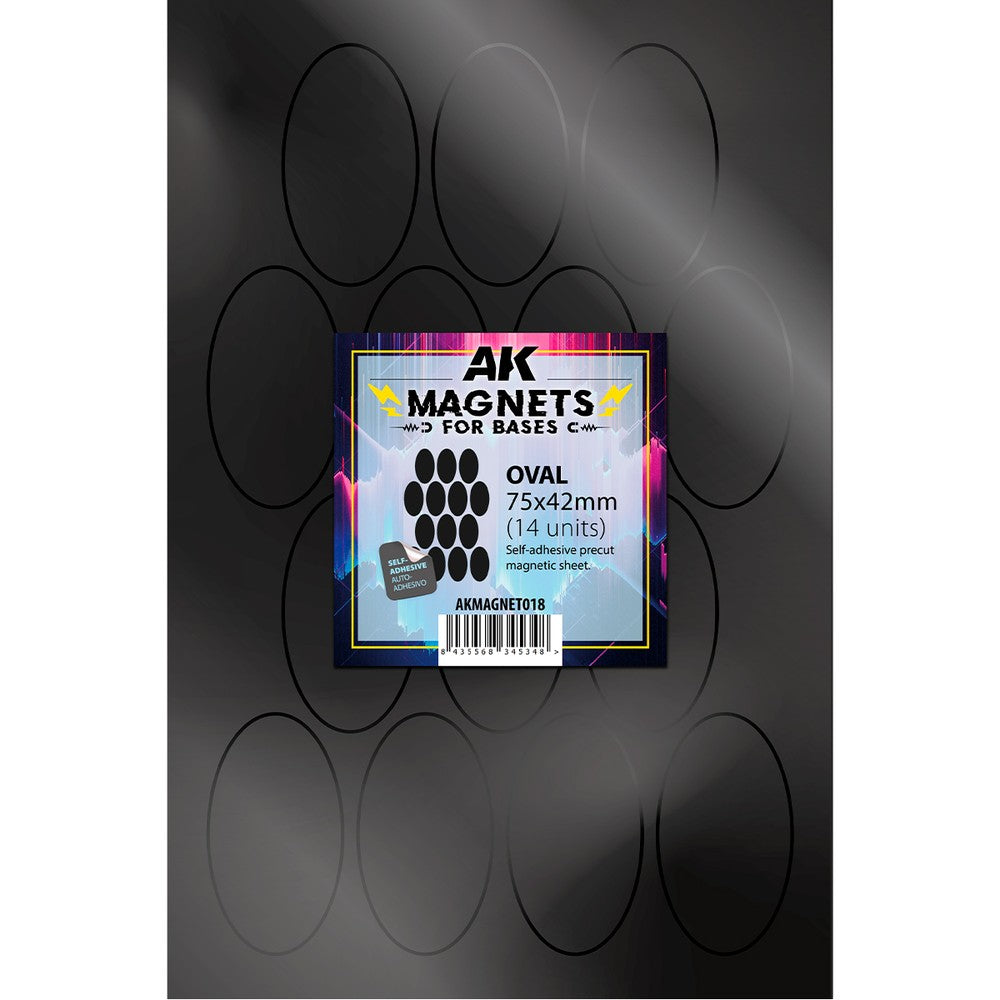 AK Interactive - Magnets - Oval 75 X 42 - 14 units
