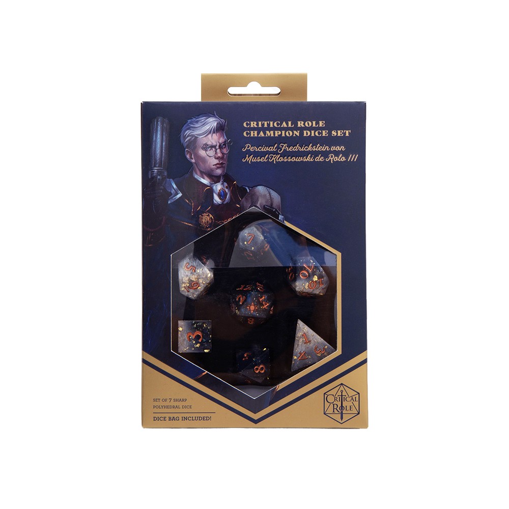 Darrington Press - Critical Role Champion Dice Set: Percival Fredrickstein Von