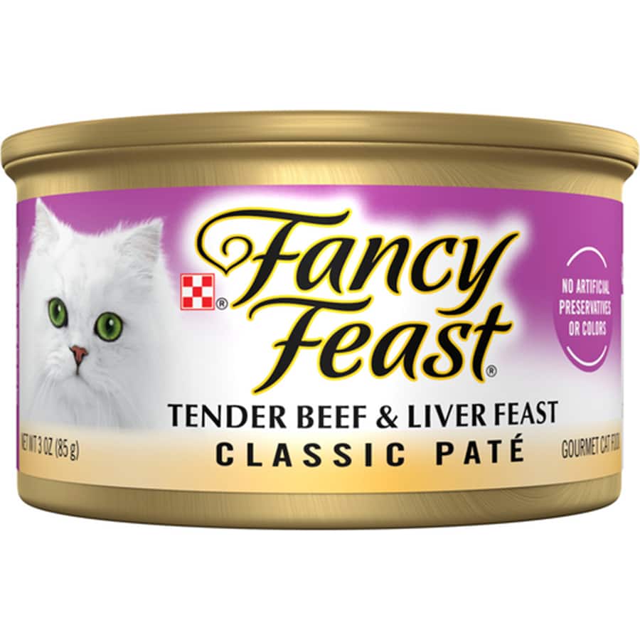 Fancy Feast Classic Pate Wet Cat Food Beef & Liver Tin 85g