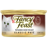 Fancy Feast Classic Pate Wet Cat Food Tender Beef Tin 85g