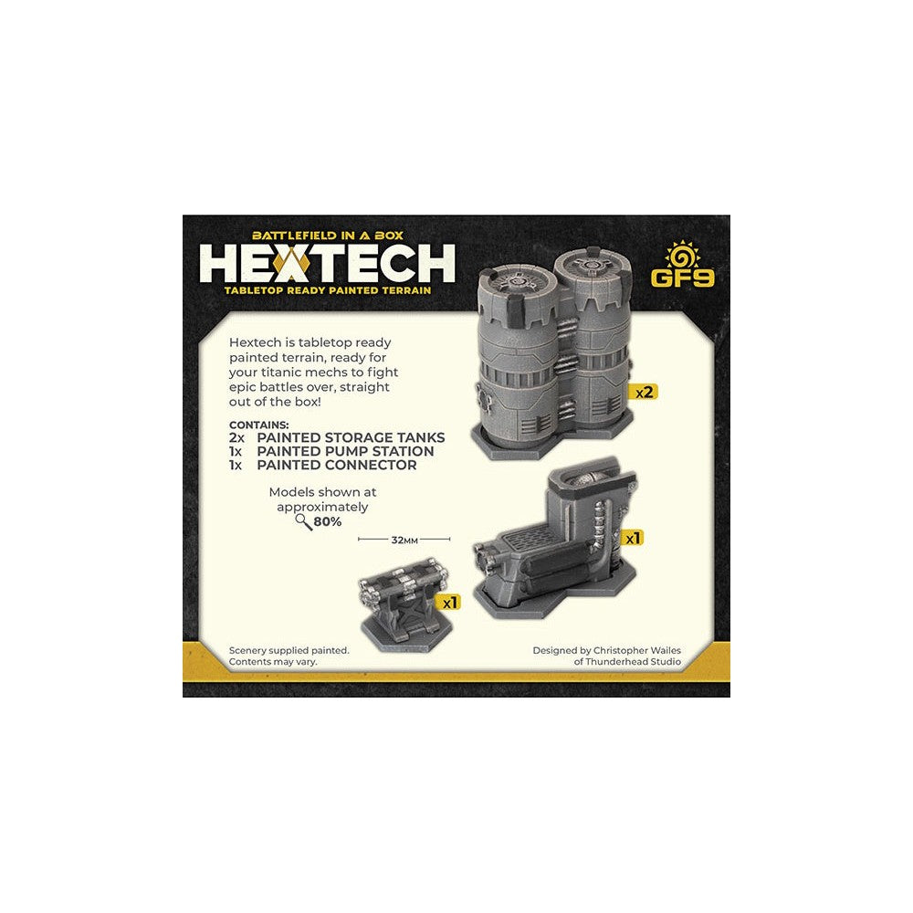 Hextech Terrain: Industrial Fluidworks  - Small Storage Tanks