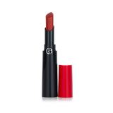 Giorgio Armani Lip Power Longwear Vivid Color Lipstick in #405 Sultan, featuring satin finish, high-intensity pigments, and precise application.