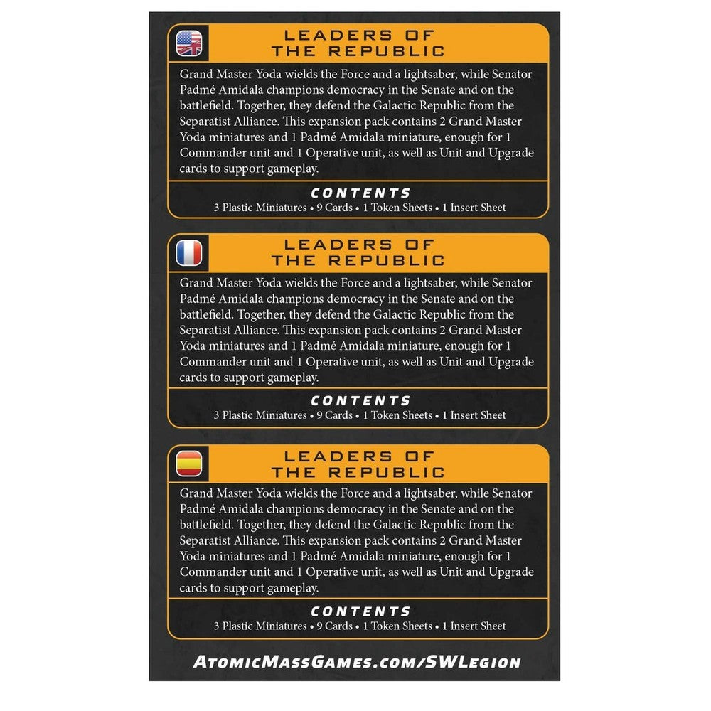 Star Wars: Legion  - Leaders of the Republic