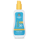 Extreme Sport Spray Gel with SPF 30 for active lifestyles; cooling, water-resistant, and vegan formula with Kakadu Plum.