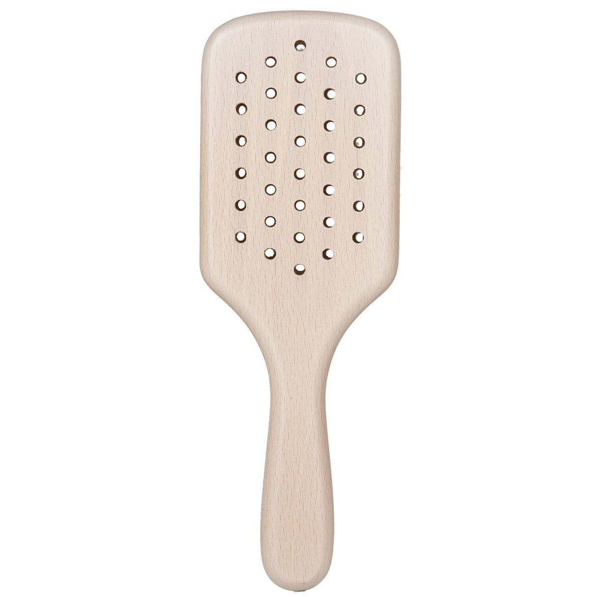 Philip Kingsley Vented Paddle Brush designed for thick, long hair; antistatic, cushioned, and eco-friendly for smoother styling.