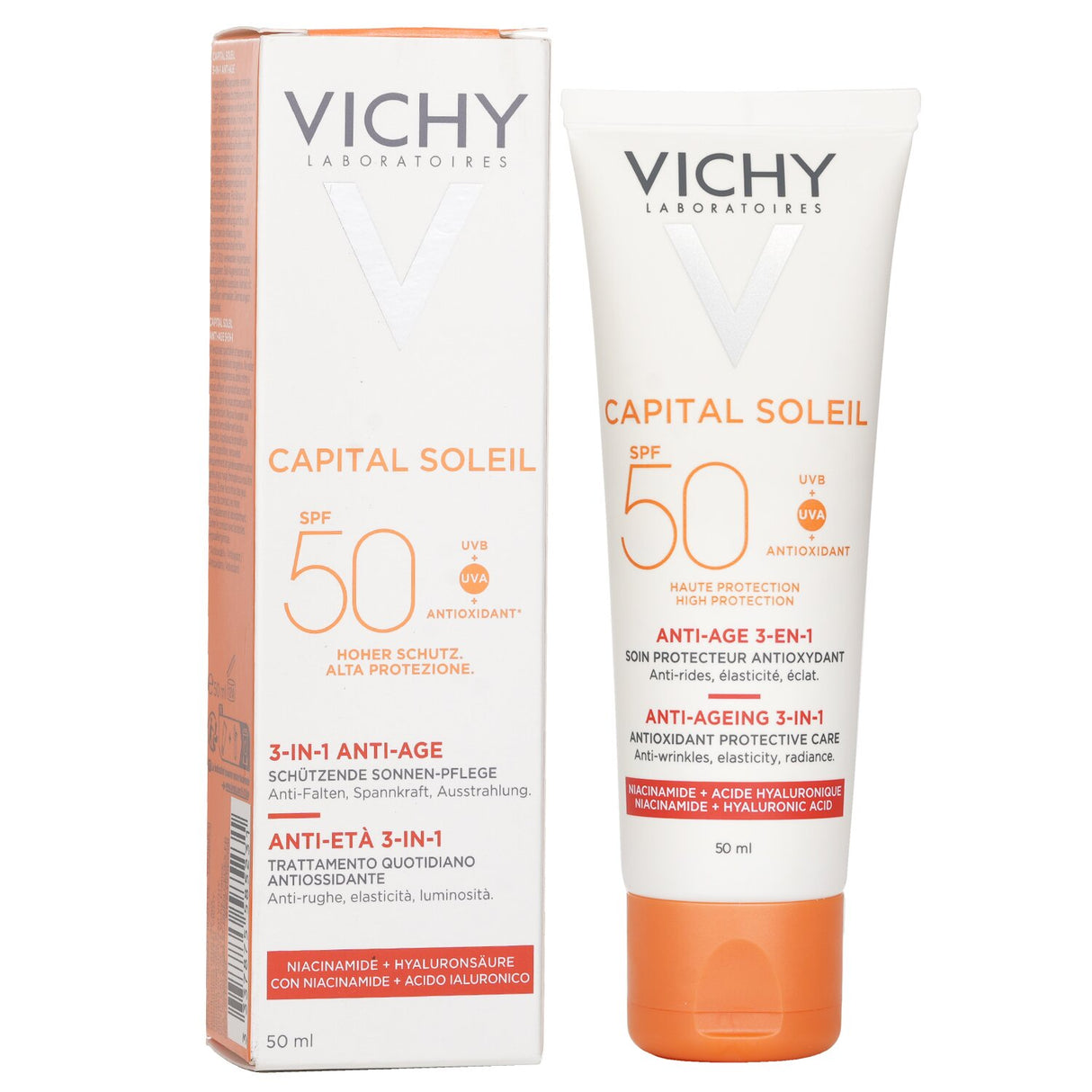 Vichy - Capital Soleil Anti-Ageing 3-In-1 Daily Antioxidant Sun Care SPF 50 - An