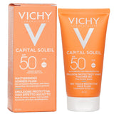 Vichy Capital Soleil Mattifying Face Fluid SPF 50 offers lightweight, water-resistant sun protection with a dry finish for combination skin.