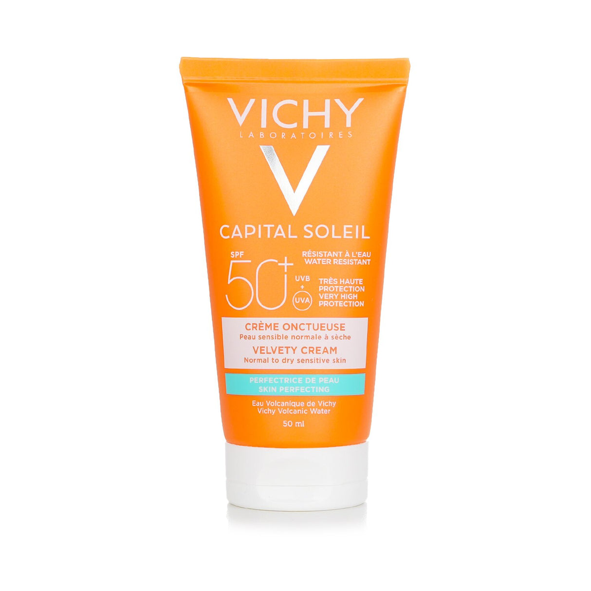 Vichy - Capital Soleil Skin Perfecting Velvety Cream SPF 50 - Water Resistant (N