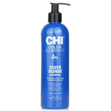 CHI Ionic Color Illuminate Shampoo in Silver Blonde, 355ml; sulfate-free formula for vibrant, color-treated hair and moisture.