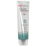 CHI Ionic Color Illuminate Conditioner in Teal Blue, 251ml, enhances color and moisture for vibrant, healthy hair.