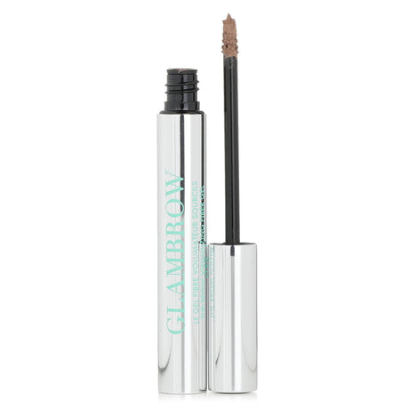 Apot.Care Glambrow Fiber Gel in Light, 3g; volumizing brow gel for fuller, defined brows, enriched with rejuvenating peptides.