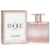 Lancôme Idole Aura Eau De Parfum is a 25ml floral marine fragrance featuring salty rose, jasmine, vanilla, and musk notes.