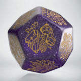 Q Workshop - Treasure Generator Die: Shimmering Purple&Gold