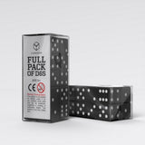 Q Workshop - Full Pack of D6s: Black&White