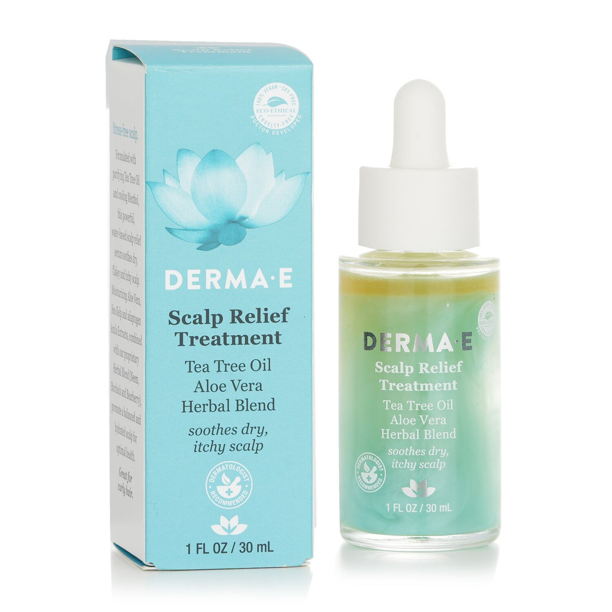 Derma E Scalp Relief Treatment (For Soothes Dry, Itchy Scalp)  30ml/1oz