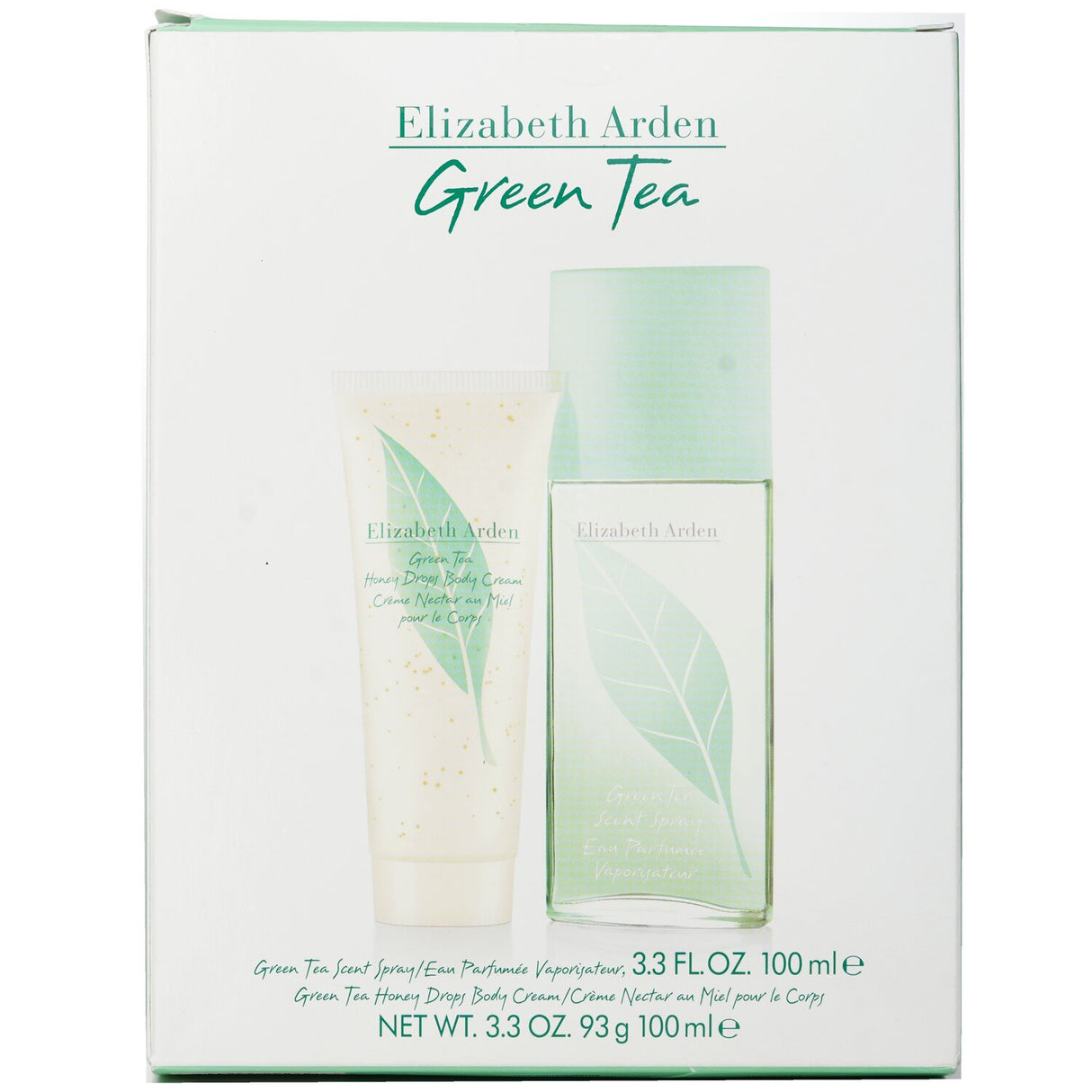 "Elizabeth Arden Green Tea Coffret with Eau Parfumee Spray and Honey Drops Body Cream for refreshing scent and hydration."