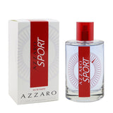 Loris Azzaro Azzaro Sport Eau De Toilette in a 100ml bottle, featuring notes of lavender, clary sage, sandalwood, and tonka bean.