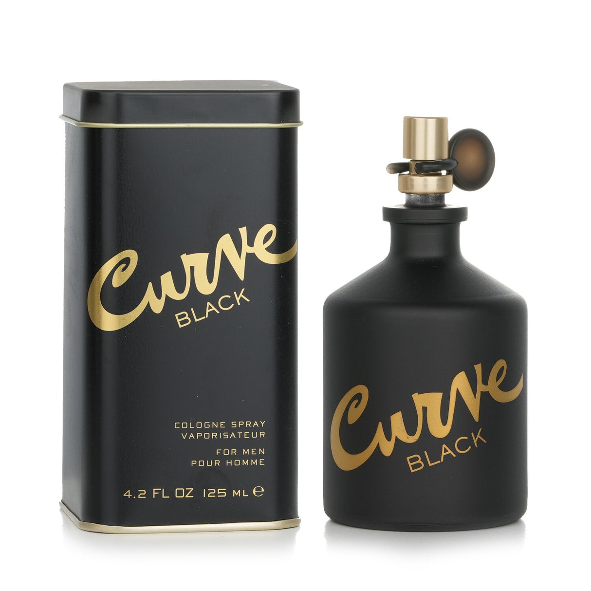 Liz Claiborne Curve Black Cologne Spray for men, 125ml, features vibrant and woody notes for a sophisticated evening scent.