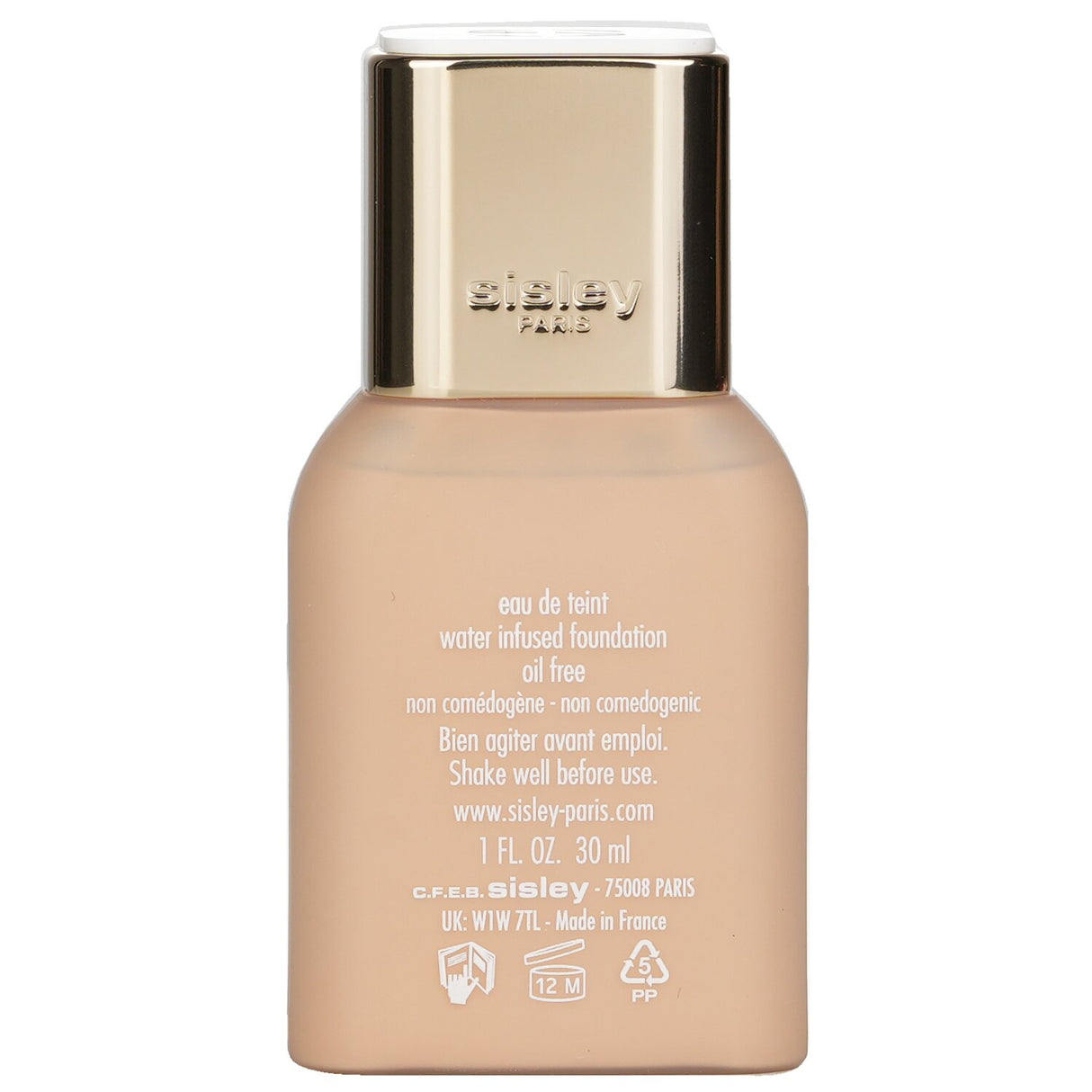 Sisley Phyto Teint Nude Foundation in #1W Cream offers lightweight coverage, hydrates, and ensures a natural, radiant complexion.