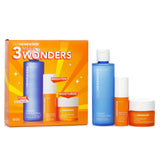 Ole Henriksen 3 Mega Wonders Set featuring Banana Bright Serum, Glow2OH Toner, and C-Rush Gel for radiant skin rejuvenation.