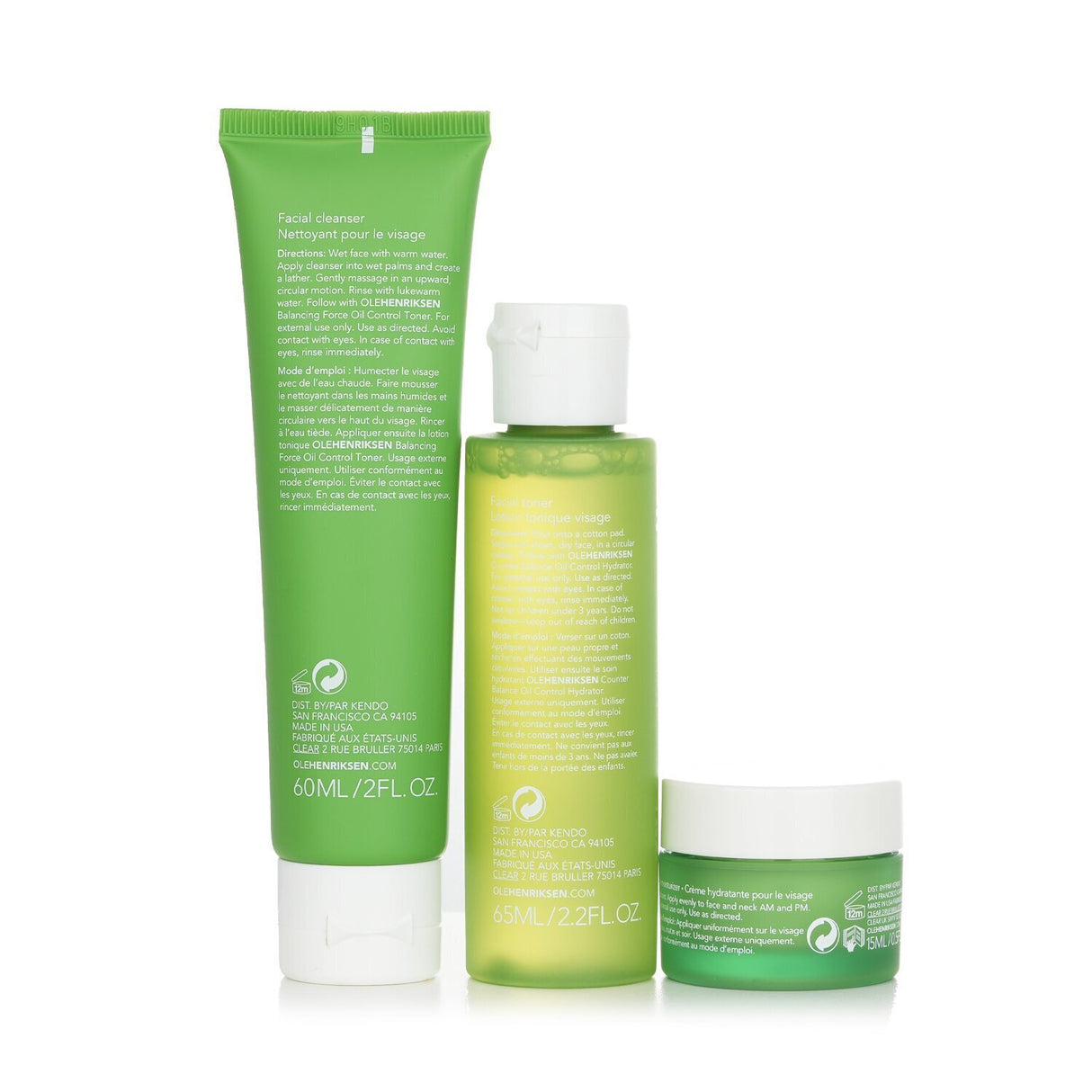 Ole Henriksen Balance It All Set with cleanser, toner, and moisturizer for controlling oil and minimizing pores.